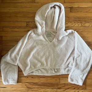 Urban Outfitters Cropped Sherpa Pullover